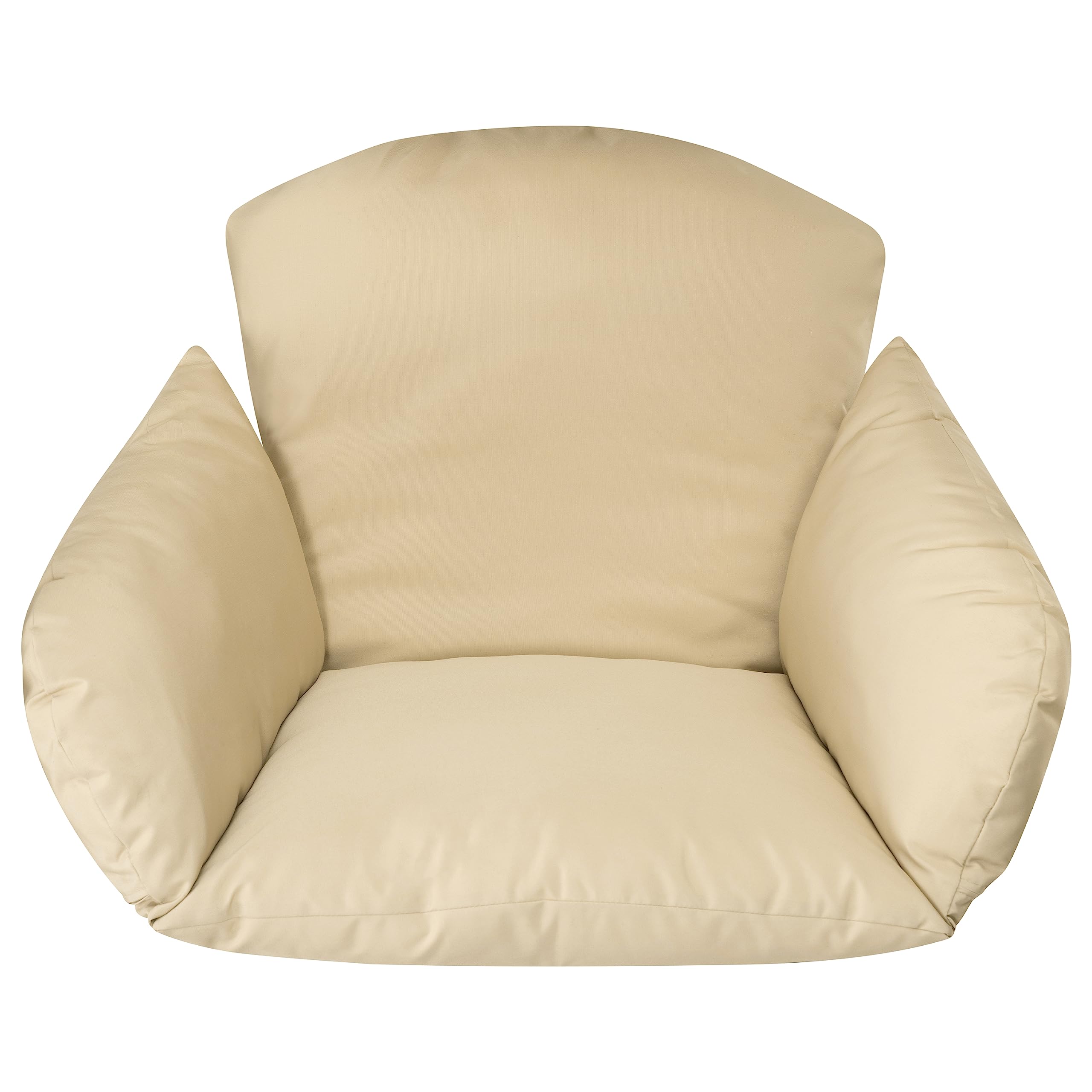 Fauteuil hamac avec châssis | Crème | Hamac Suspendu pour l’intérieur et l’extérieur | Coussin et Rembourrage d'assise de siège Inclus | Fauteuil Oeuf Suspendu pour terrasse