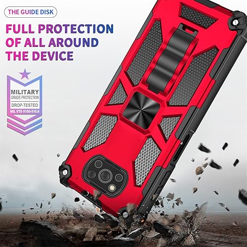 Miniatura 11 de Asuwish Funda de teléfono para Xiaomi Poco X3 Pro/PocoX3 NFC/Poco X3 con protector de pantalla de vidrio templado y accesorios para celular