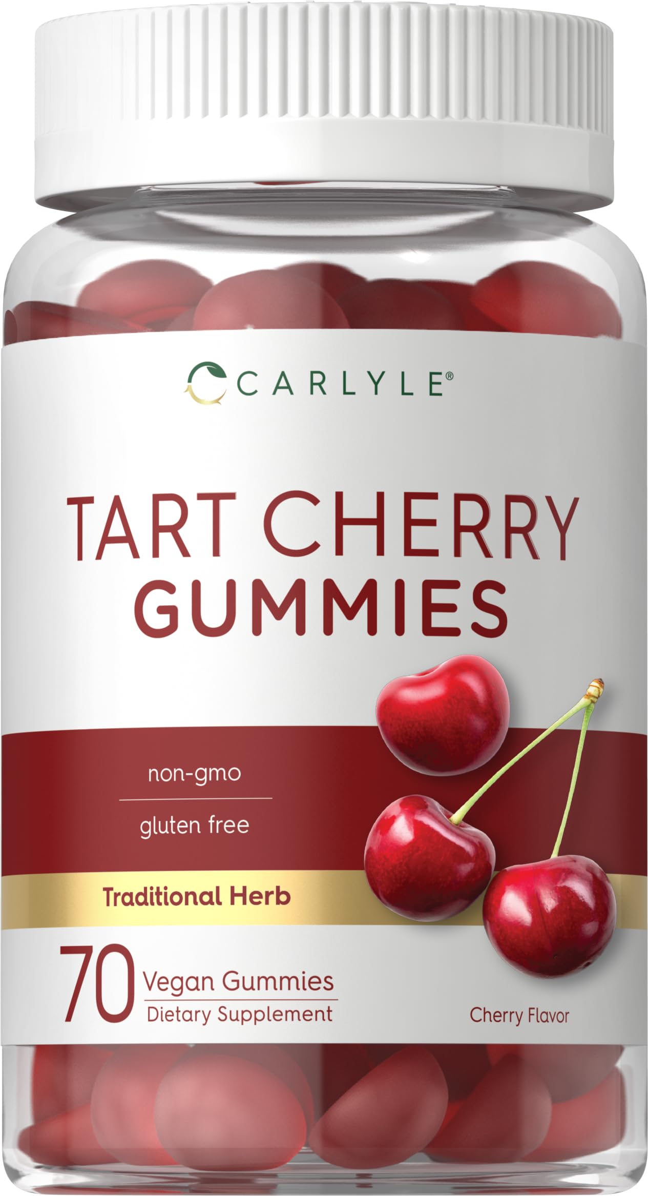 Carlyle Tart Cherry Gummies | 70 Count | Fruit Extract Supplement 70 Count (Pack of 1)