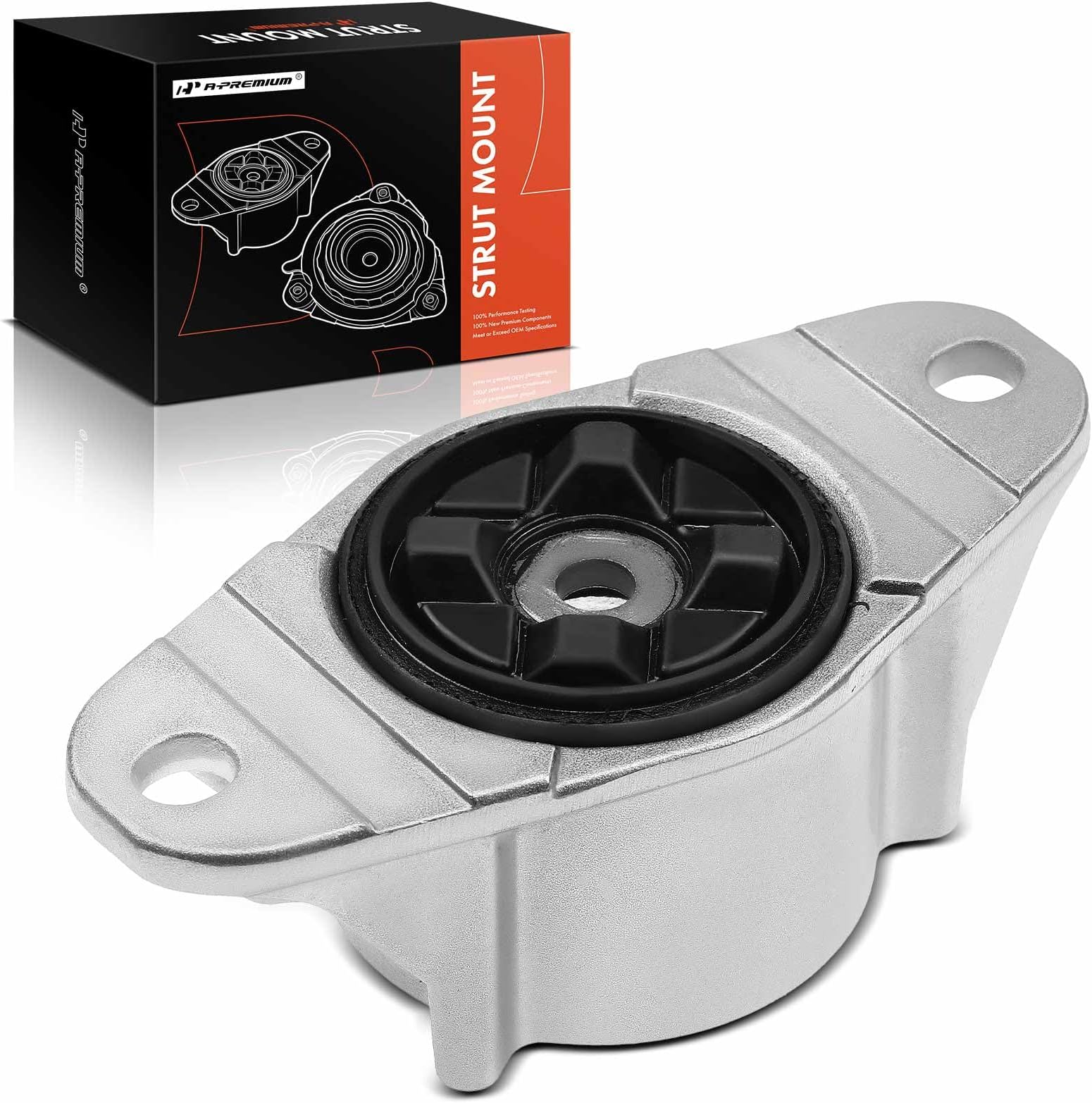 TRQ Rear Upper Shock Mount Bracket Driver & Passenger Side 2 Piece Kit Pair for 2013