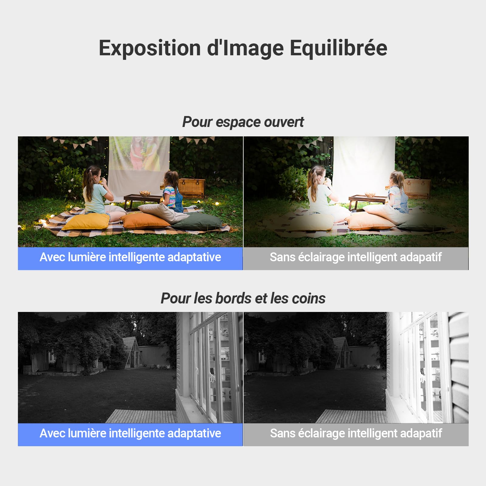 EZVIZ 8MP (4MP+4MP) Caméra Surveillance WiFi Extérieure à Double Objectif, Caméra Extérieure 360°, Vision Nocturne Couleur, Détection de Personne/Véhicule, Audio Bidirectionnel, Étanche, C90 Dual