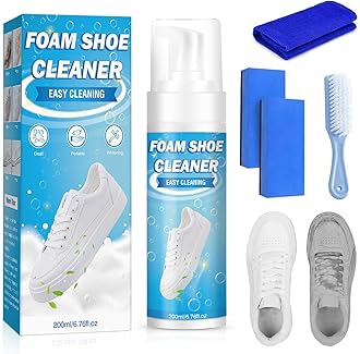 YKDILYHH Shoe Cleaner,White Shoe Cleaner Kit,200ml Sneaker Cleaner,Suede Shoe Cleaner