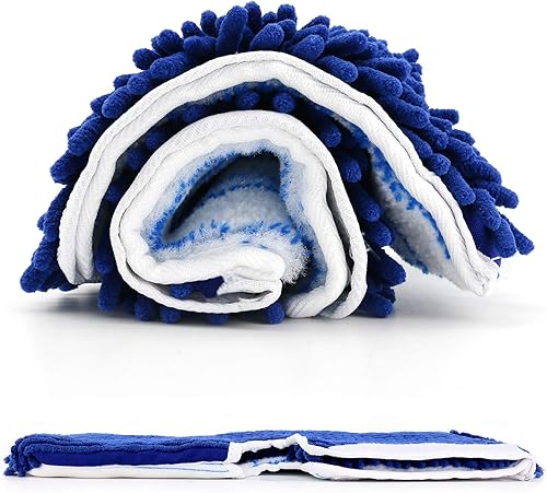 Miniatura 8 de Tidy Monster Paquete de 3 repuestos de fregona compatibles con la mopa de microfibra O-Ceda Dua-Action, cabezales de repuesto para uso seco/húmedo,