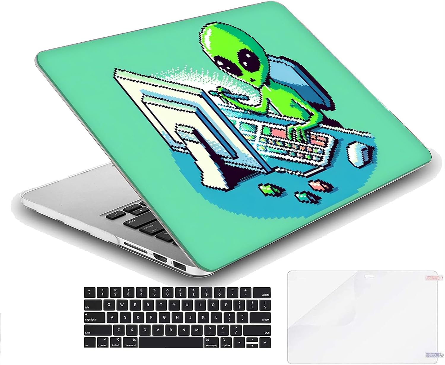 Compatible with MacBook Neo 13-inch, Hard Shell Case with Keyboard Cover and Screen Protector (A3404 A18 Pro chip, 2026 Release) - Aliens MC22133