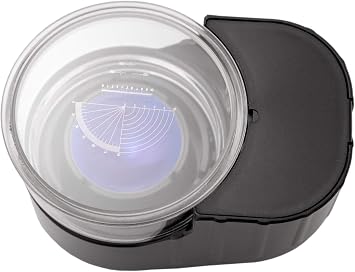 Regula 1004M Professional Magnifier with LED Light Source, 10X Adjustable Focus Magnifying Glass Loupe with Measuring Scale