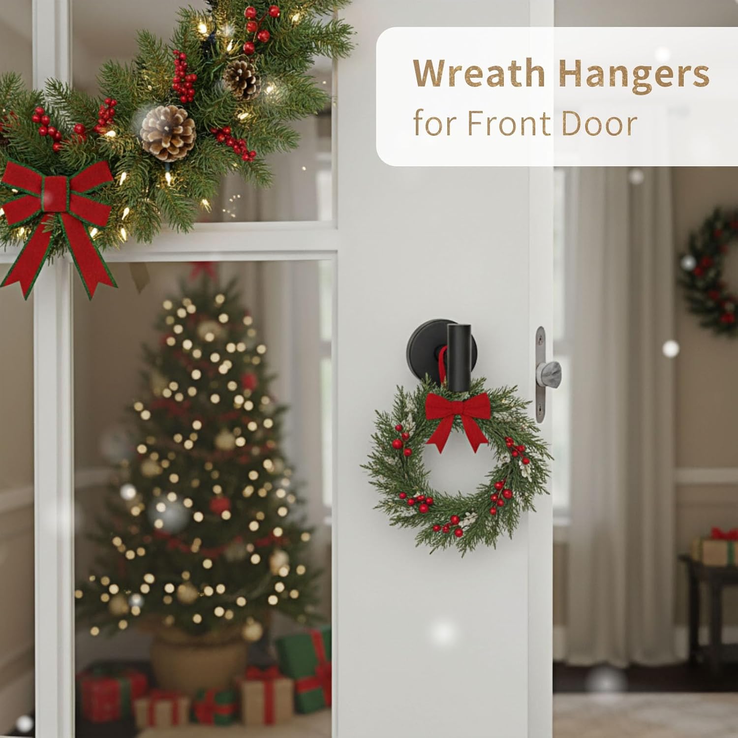 5-Piece Matte Black Bathroom Hardware Set, Towel Racks Set for Bathroom SUS304 Stainless Steel Toilet Paper Holder Wall Mounted, 24 Inch Modern Bathroom Accessories Kit - Image 8