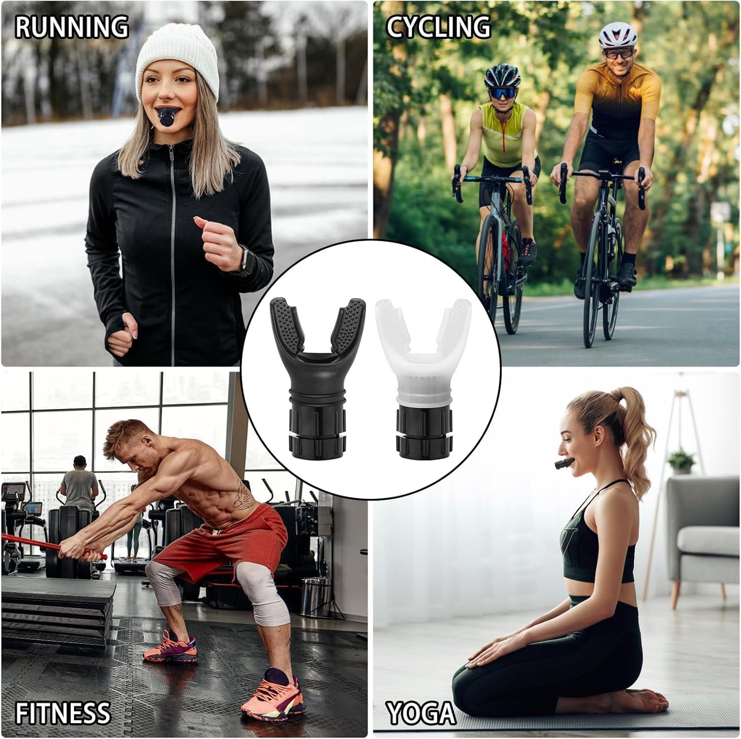 Sileni Breathing Trainer, Lung Capacity Exercise Device and Lung Exerciser for Respiratory Muscle Exercise and Increased Sports Breathing Fitness Lungs Exercise Equipment Men and Women (Black) Sileni Breathing Trainer, Lung Capacity Exercise Device and Lung Exerciser for Respiratory Muscle Exercise and Increased Sports Breathing Fitness Lungs Exercise Equipment Men and Women (Black)