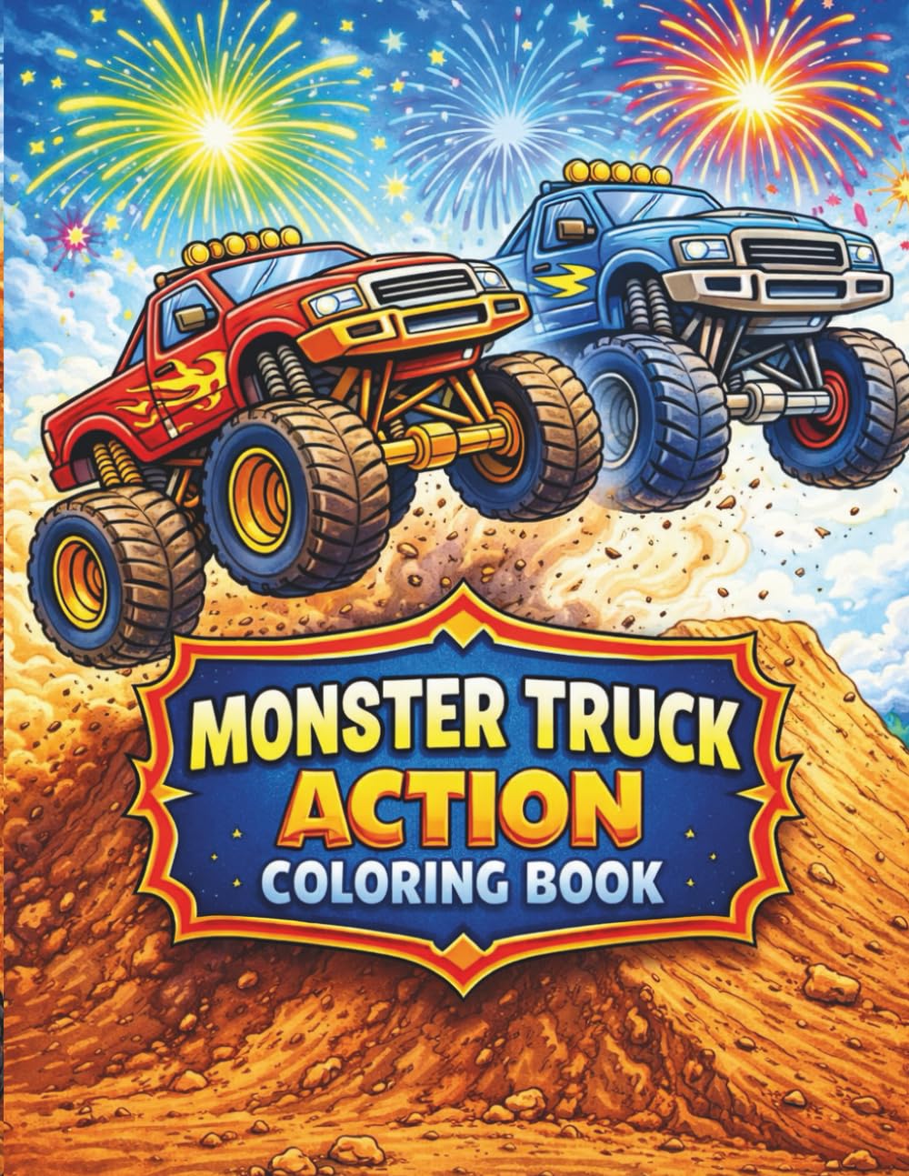 Monster Truck Action Coloring Book
