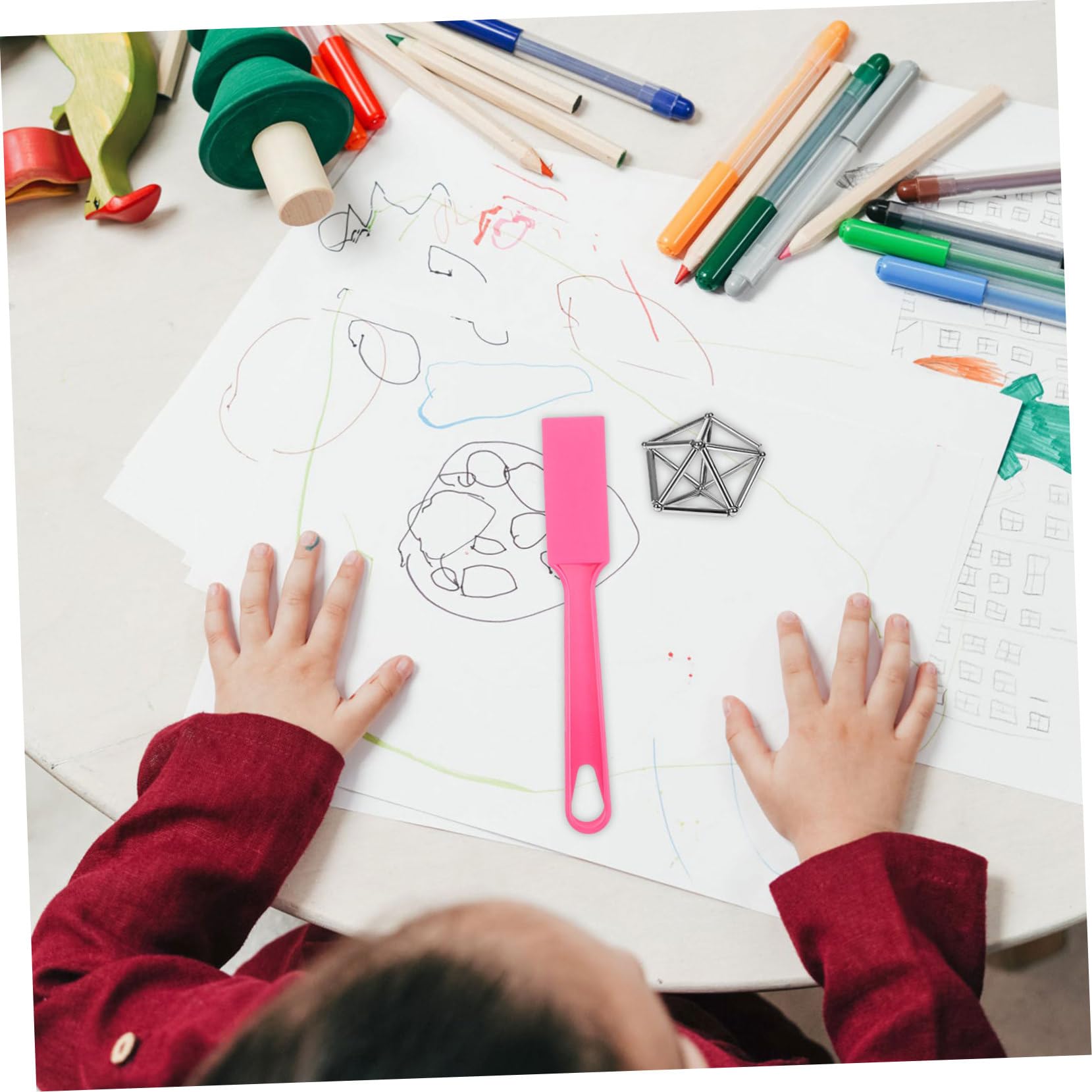 Toddmomy 7 Bastoncini Magnetici Per Bingo Per Attività Didattiche e Giochi Di Gruppo, Plastica Resistente Per Scuola e Casa, Strumento Educativo Per Conteggio, Ordinamento e Apprendimento Logico