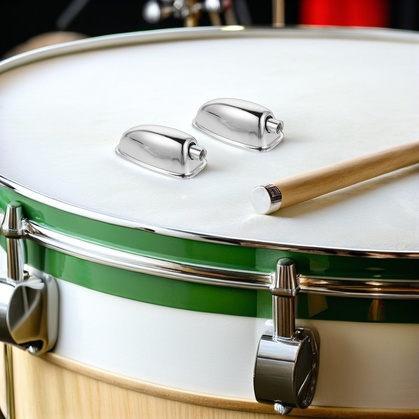 SOIMISS 10pezzi Blocchetti per Batteria Estremità Singola Parti di Ricambio per Percussioni Alette Triangolari per Rullante Hardware di Montaggio per Batteria Accessori per Strumenti Fai