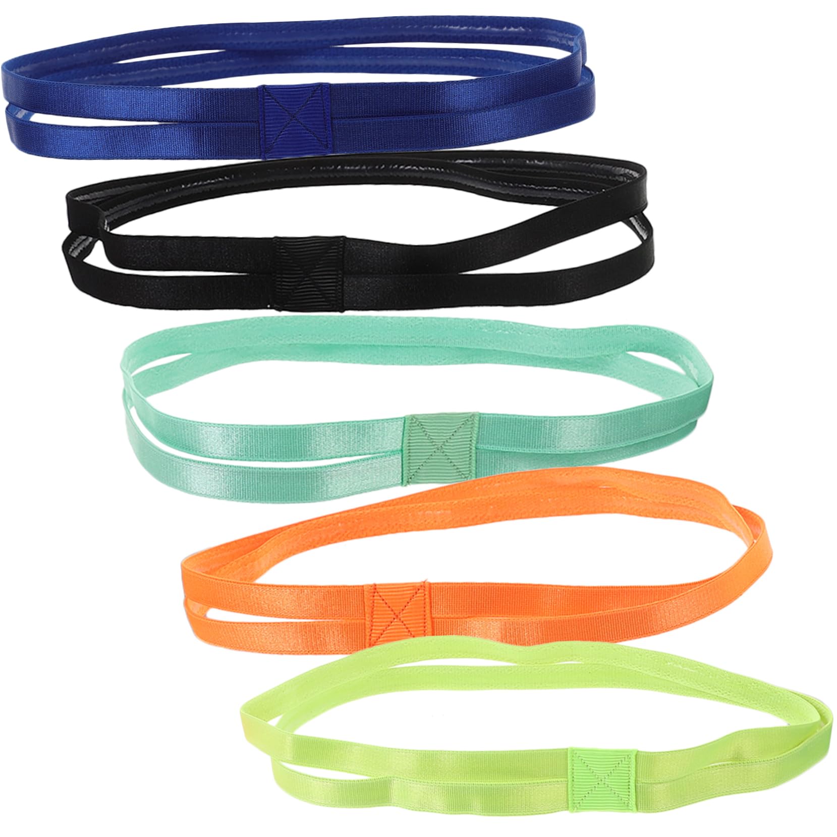 TOYANDONA Bande Elastiche Antiscivolo Per Sport Fasce Per Materiale Stretch Per Yoga Corsa Allenamento Vivaci Verde