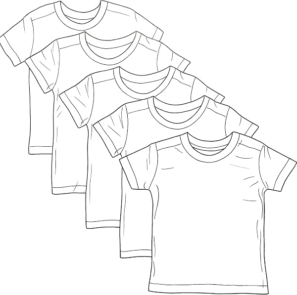 HonestBaby Baby Toddler & Kids' 100% Organic Cotton Short Sleeve T-Shirts…