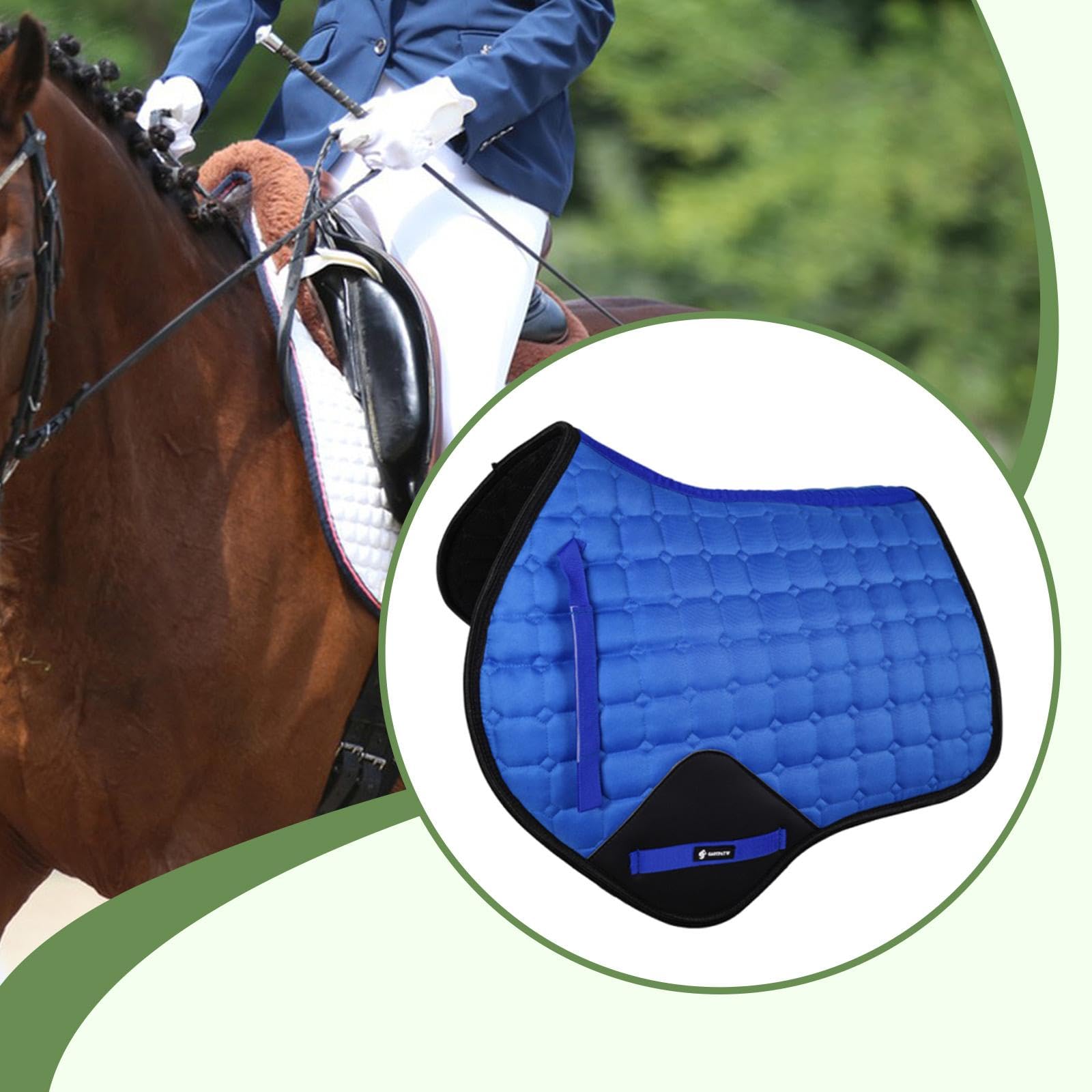 Manta para Silla de Montar, Cómoda, para Equitación, con Absorción de Impactos.