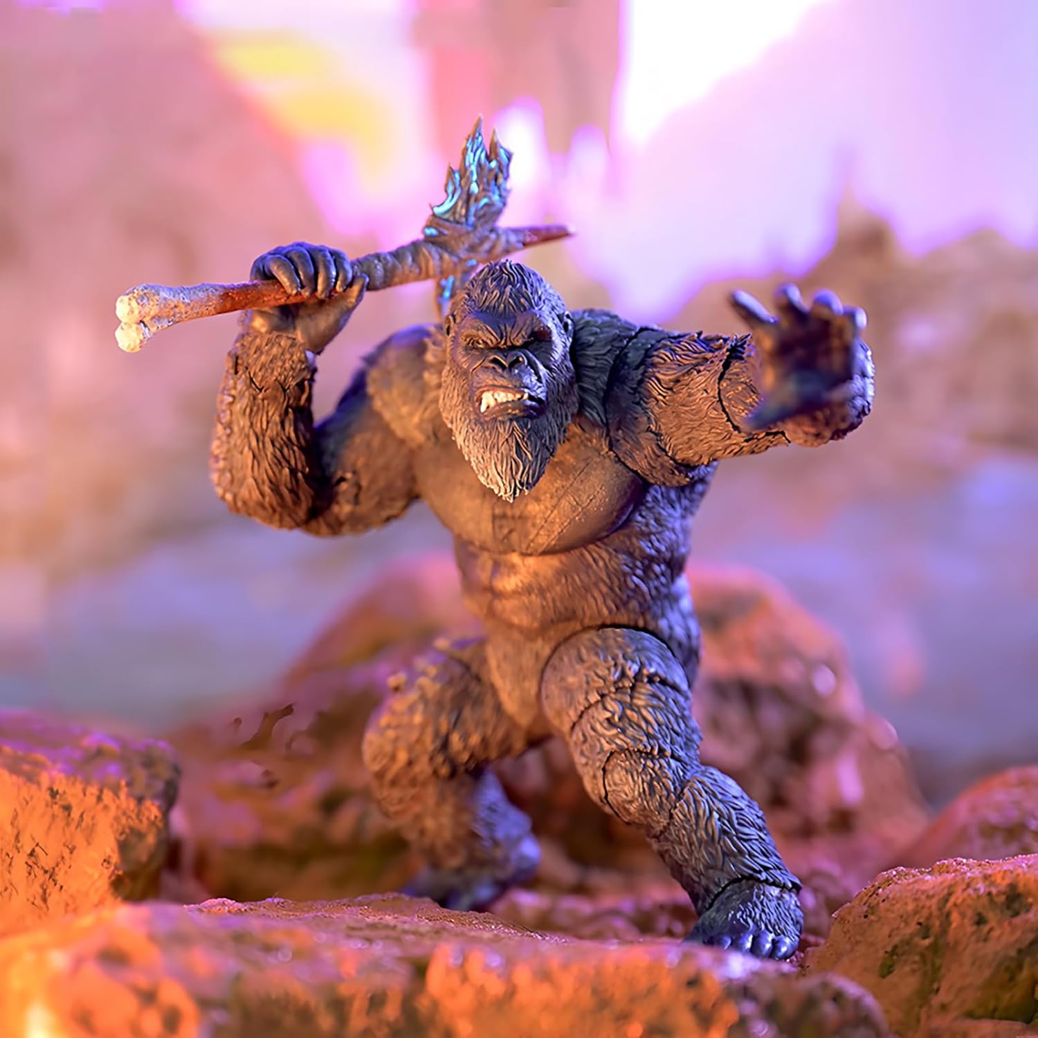 Pipigirl Hiya King of Monsters Movie Monster Series Action Figure, 6Inch King Kong Exquisite Dolls, Collectible Model Decoration