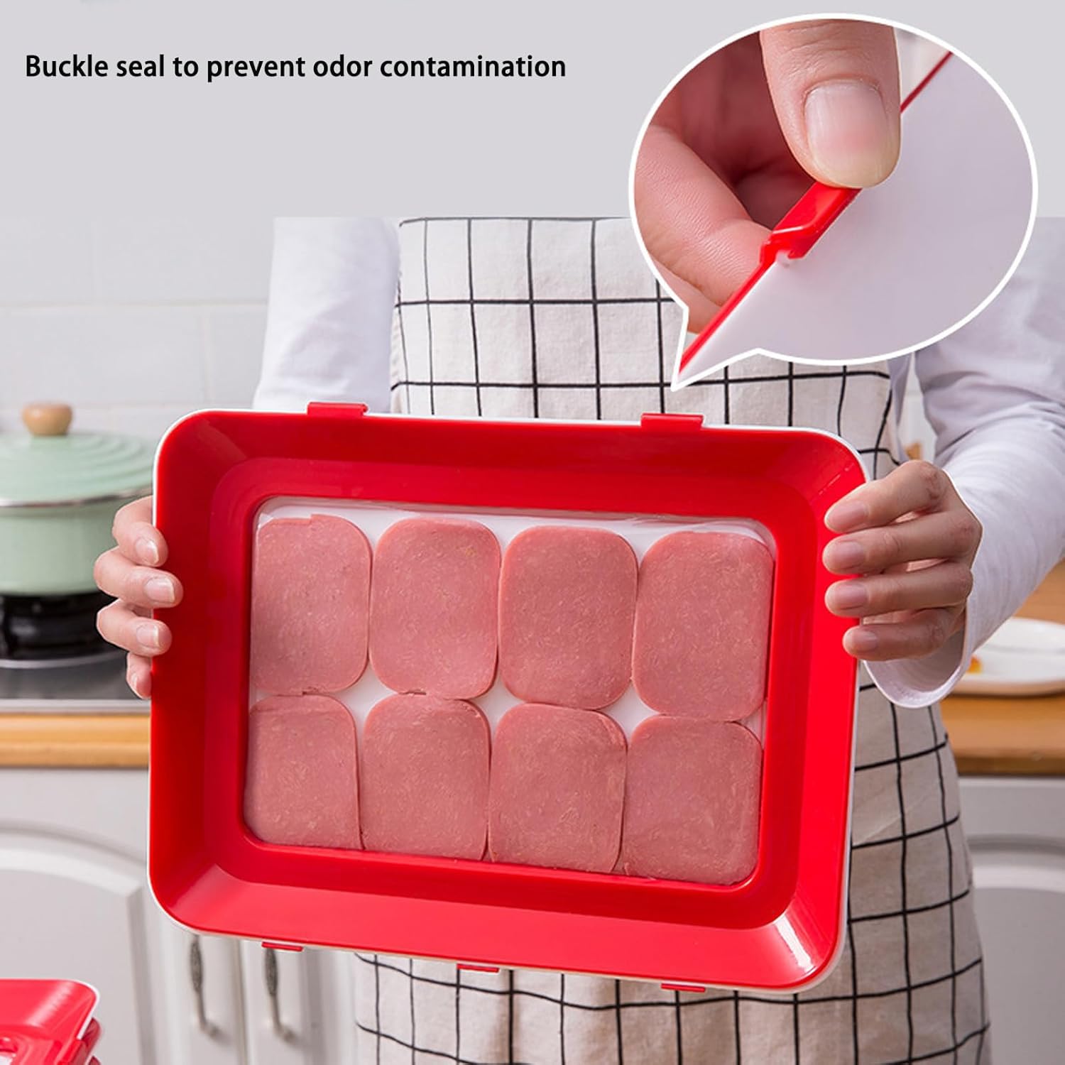 Reversible Lid Food Storage Containers, Food Plastic Preservation Tray, Latest Stackable Foods Trays with Stretch Cover for Various Foods