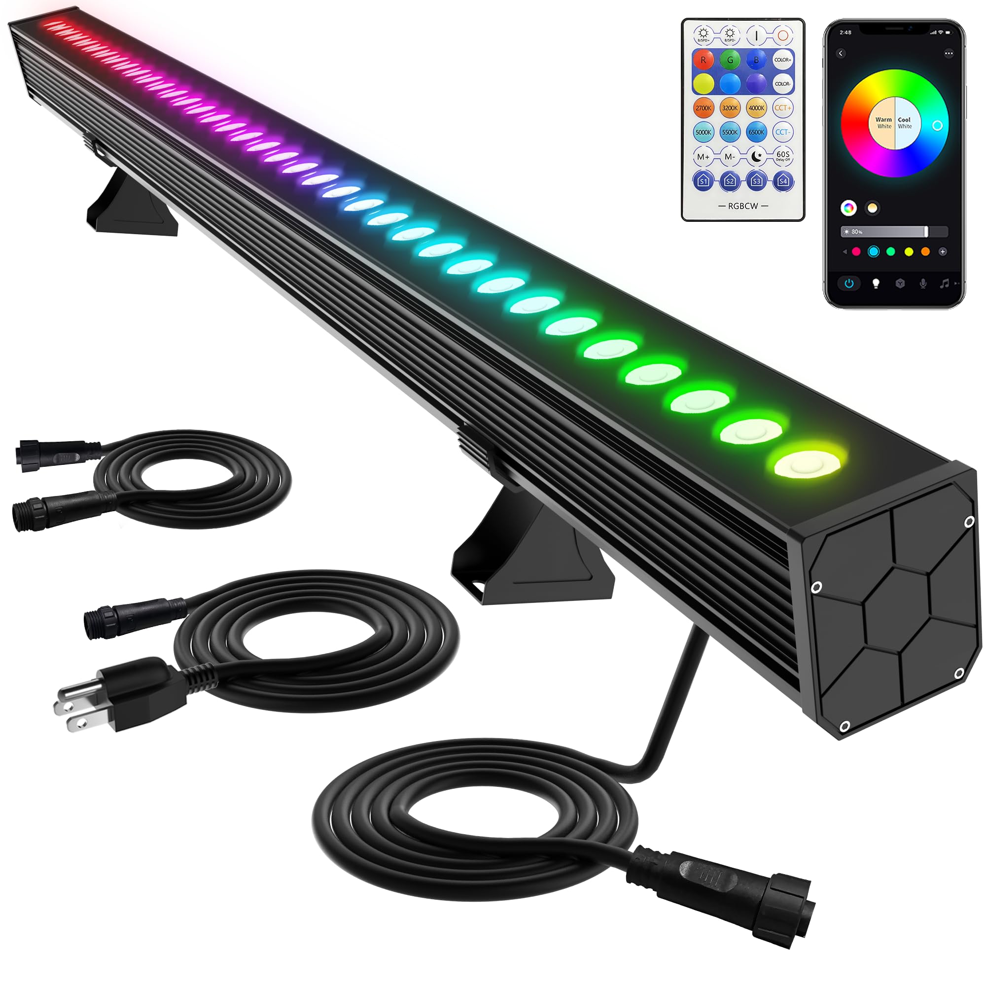 Photo 1 of Yotivki 40in LED Wall Washer Light RGBCW Outdoor
