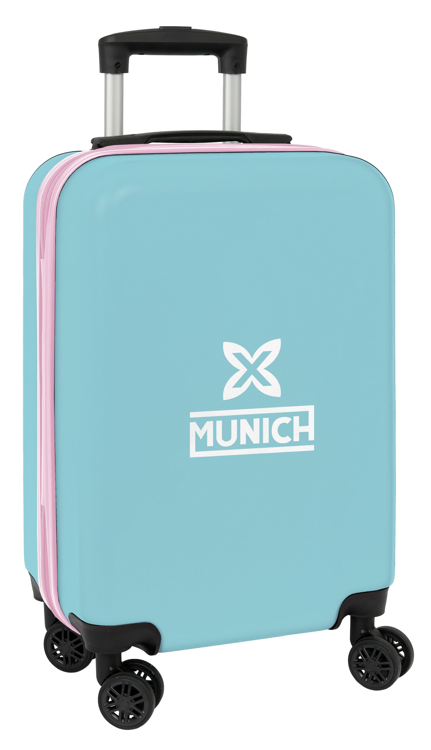 Munich Heaven - Trolley de Cabina 20 Pulgadas, Maleta con Ruedas, Candado de Seguridad, Maleta Ligera, 34.5x20x55 cm, Color Celeste