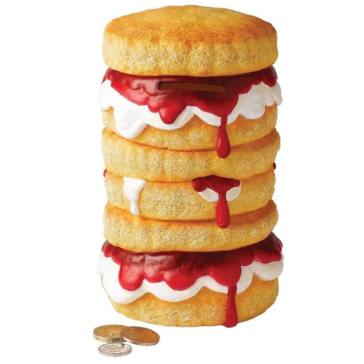 Tirelire en forme de scones pour décorer une table de salon