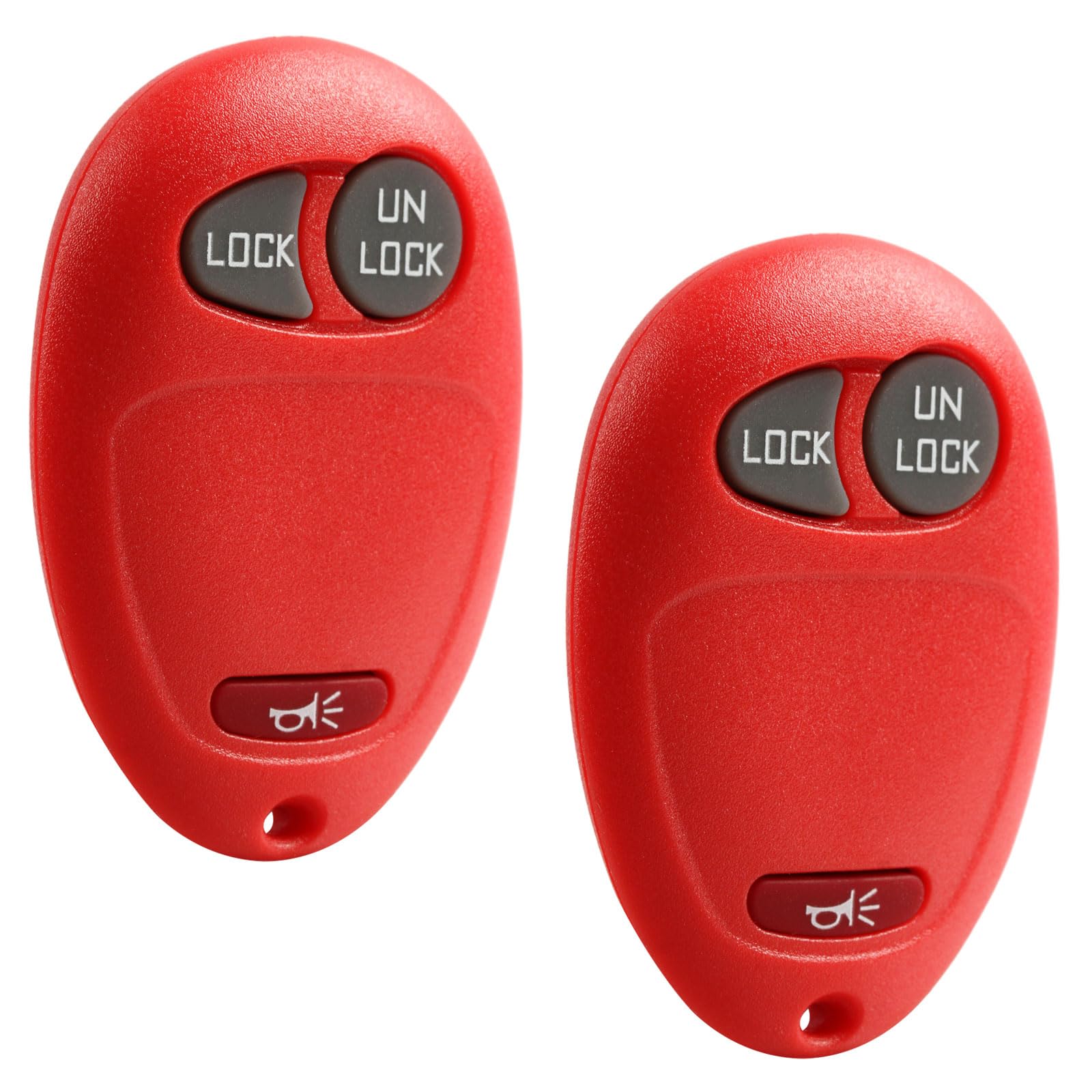Llavero de repuesto para botones rotos de mandos GMC Hummer Pontiac carcasa roja sin llave 8