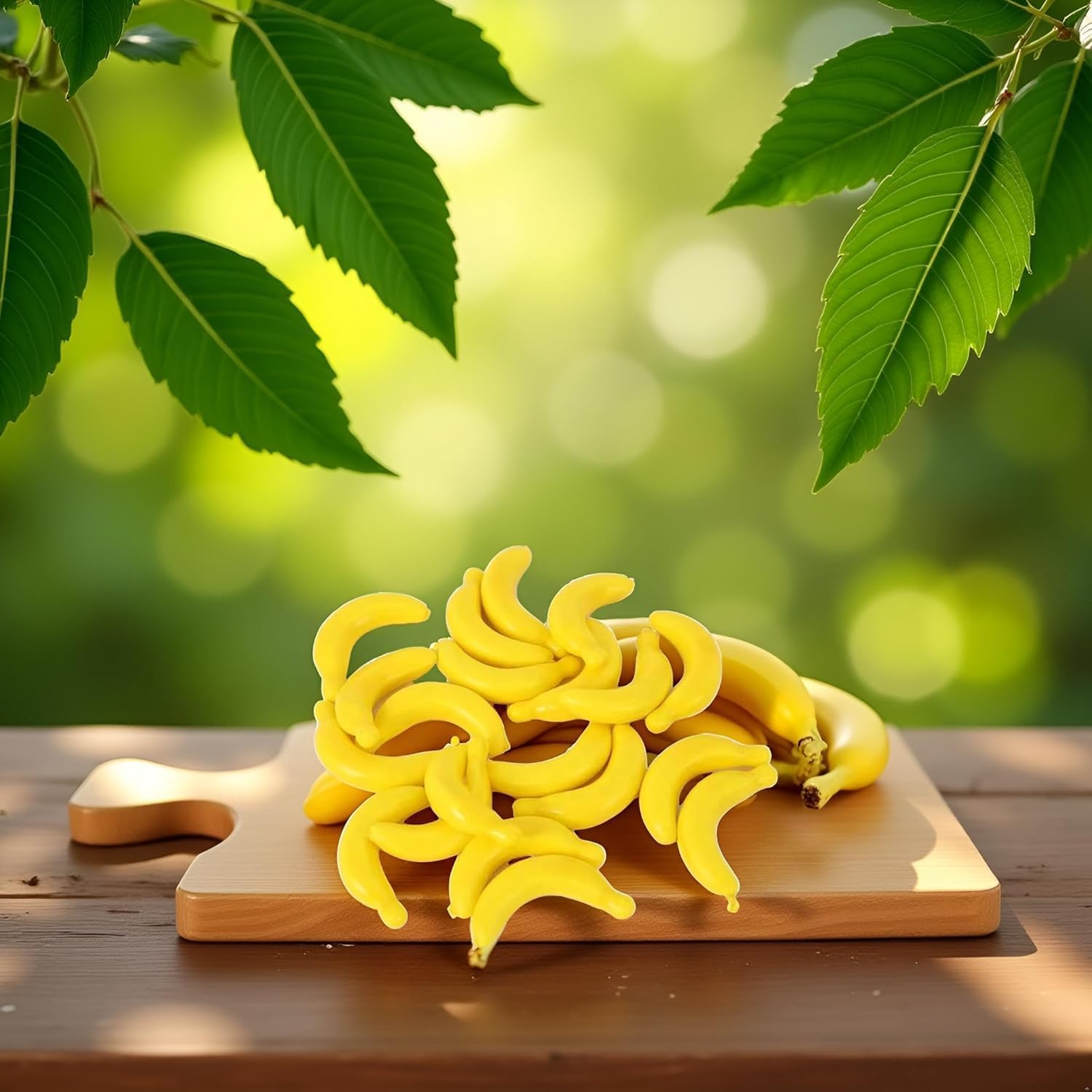 20Pcs Mini Artificial Foam Banana Set, 3-6CM Yellow Foam Fruit Props for Home Decor, Party Ornaments, Photography and Crafts image 2