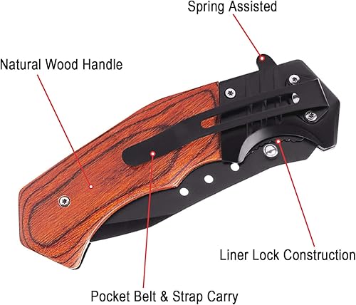 Miniatura 4 de Fodiyaer Cuchillo de bolsillo grabado personalizado para hombres, cuchillo con nombres personalizados, idea para papá, novio, él, marido, hijo, día