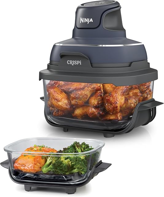 Ninja CRISPi Friteuse sans huile portable, 3,8L, 4-en-1 :…