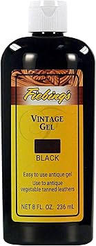 Fiebings Vintage Gel - Black 8oz - Antique Gel for Leather