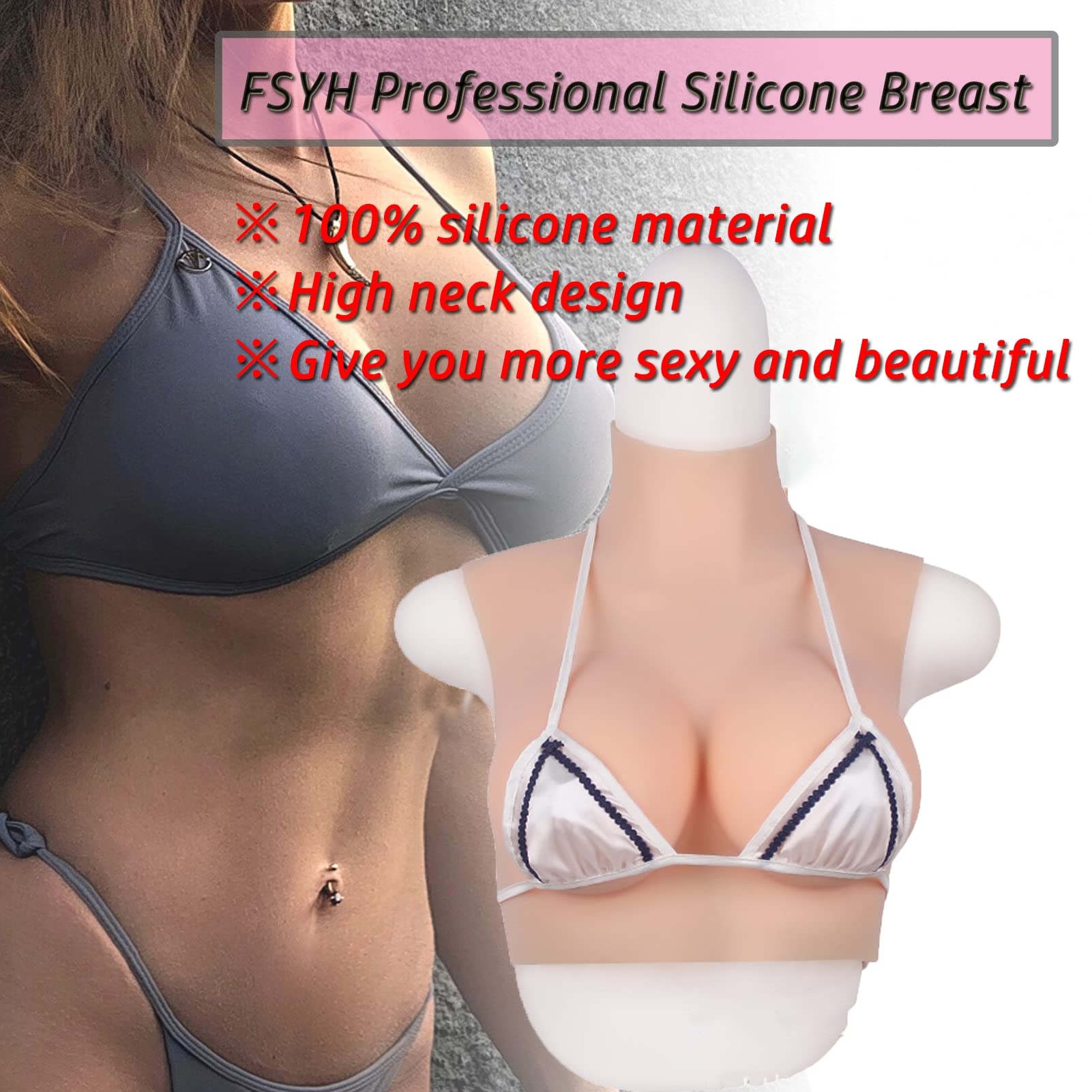 Formes de poitrine en silicone pour travestis, plaques de poitrine garnies de gel ou de coton pour vêtements, mastectomie, traînée transgenre