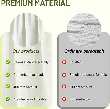 Grounding Bed Earthing Sheet 10% Silver Fiber 90% Organic Cotton 70x200cm | Grounded Sheets with Voltage Tester Pen, UK Plug & Cord, Natural Wellnes Earth Energy Mat for Better Sleep, White