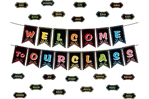 Blulu Welcome to Our Class Banner Classroom Decoration