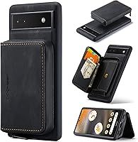 Vista 1 de Asuwish Funda de teléfono para Google Pixel 6A 5G 2022 con protector de pantalla de vidrio templado y soporte para tarjeta de crédito con ranura