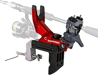Offshore Trolling Fishing Rod Holder with Enlarge Clamp for Boat, Heavy-Duty for Big Game Fishing Rod, Innovative 1S Quick Release
