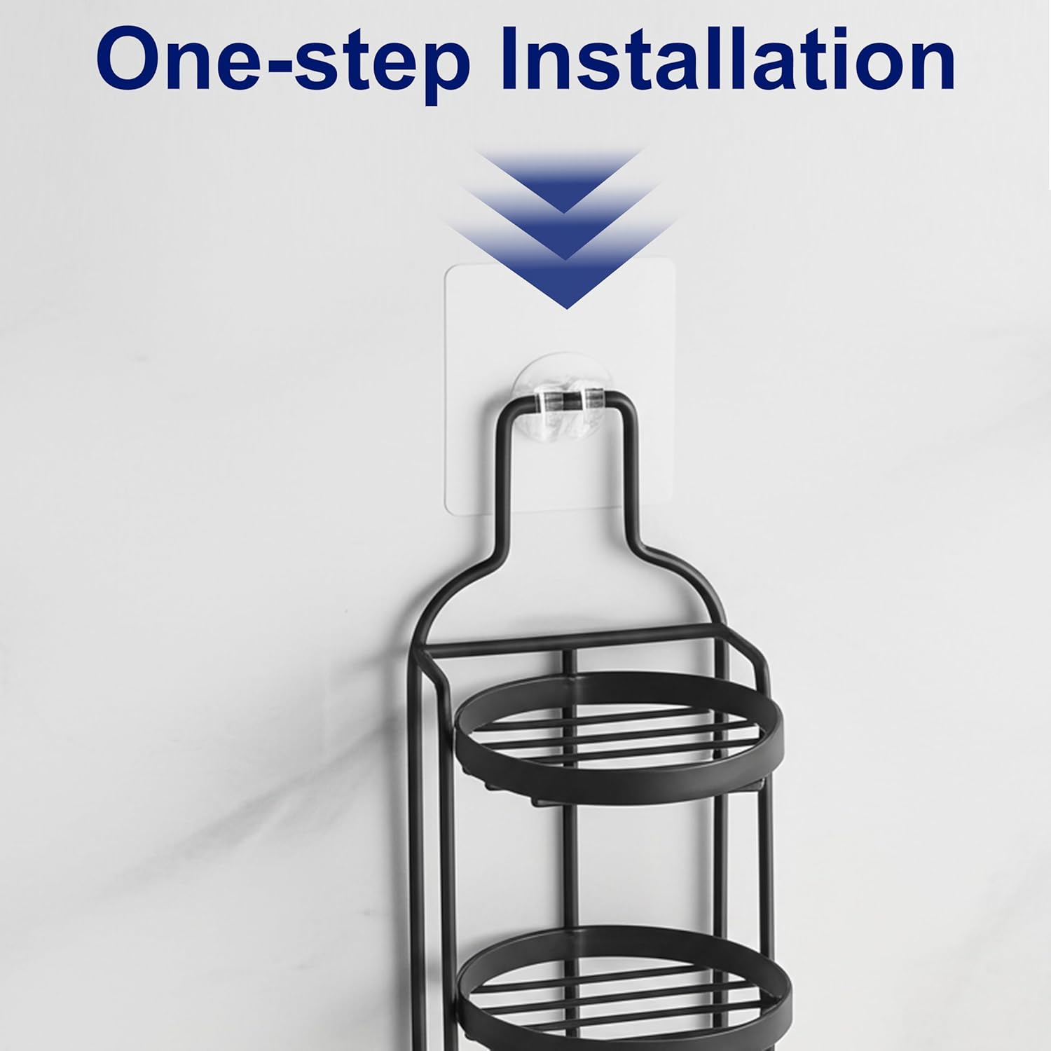 4 Tier Soap Dish for Shower, Wall Mounted Bar Soap Holder with Caddy Adhesive, Self Adhesive & Freestanding Draining, for Storage of Shampoo Bar, Razor, No Drilling, Black, 1Pack - Image 8