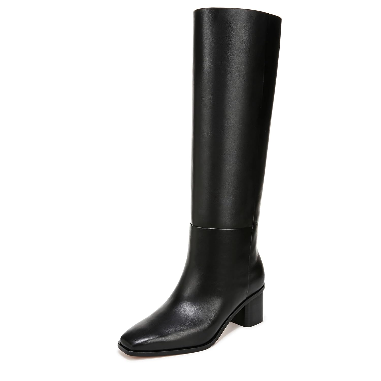 Vince Womens Gerrie Knee High Block Heel Boot
