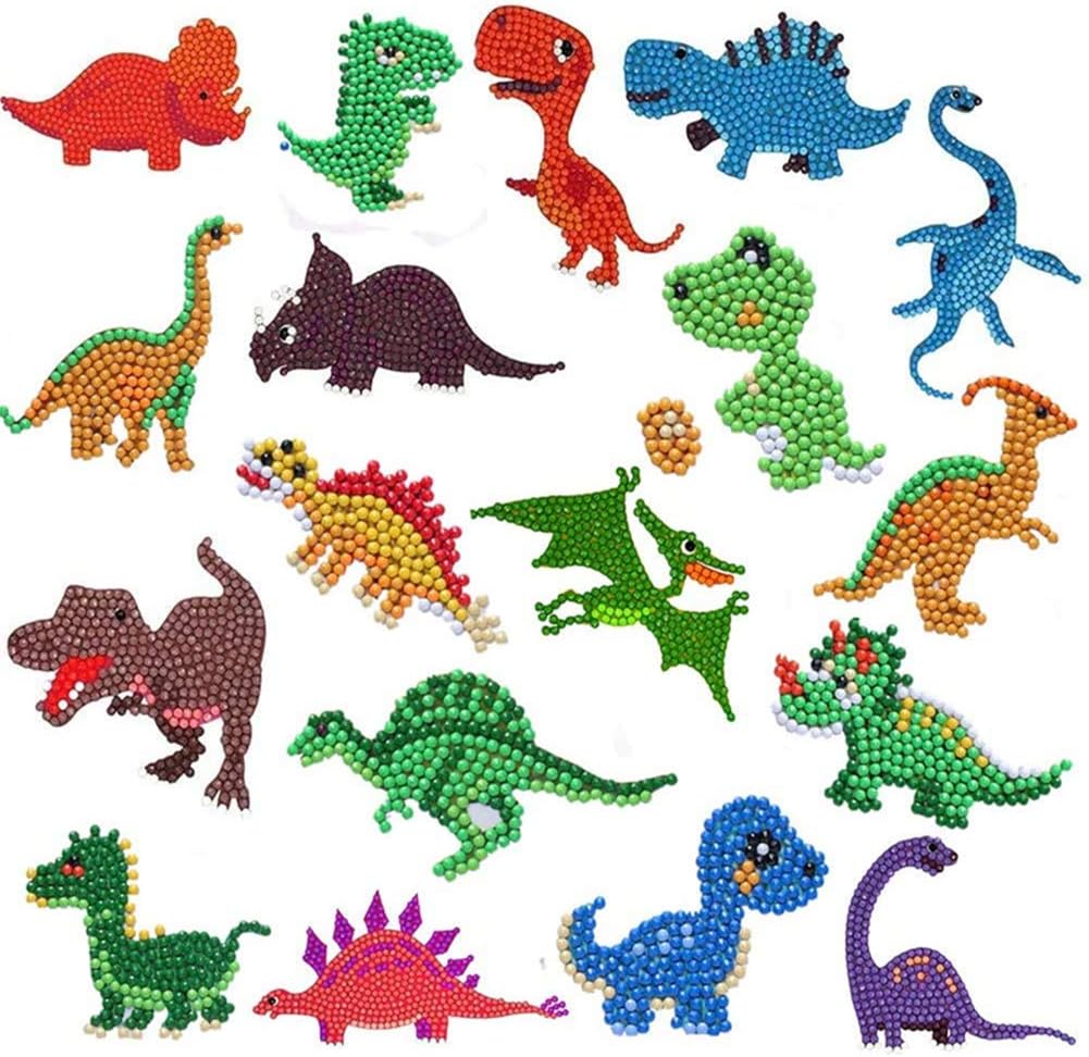 Labeol Diamond Art Kits for Kids Boys and Girls Ages 6-8-10-12 Easy to DIY Creative Diamond Art Sticker Craft by Numbers Kits for Kids and Adult Beginners