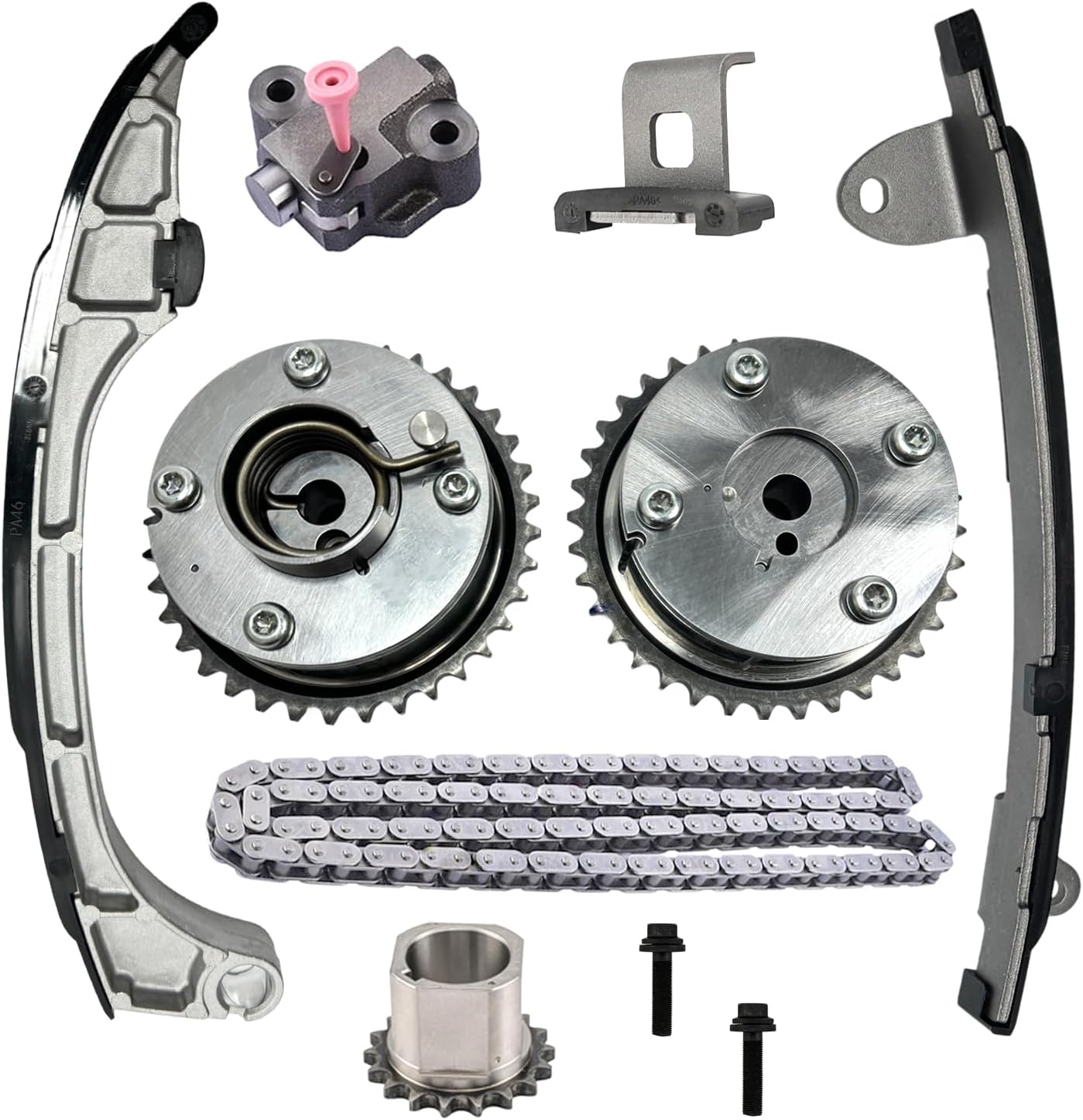 Timing Chain Kit with VVT Sprocket Compatible with Toyota Camry 2010-2014, RAV4 2009-2011, Highlander 2009-2014, Sienna 2011-2012, Venza2009-2012, Avalon 2013, Replaces 13070-0V010 13050-0V010