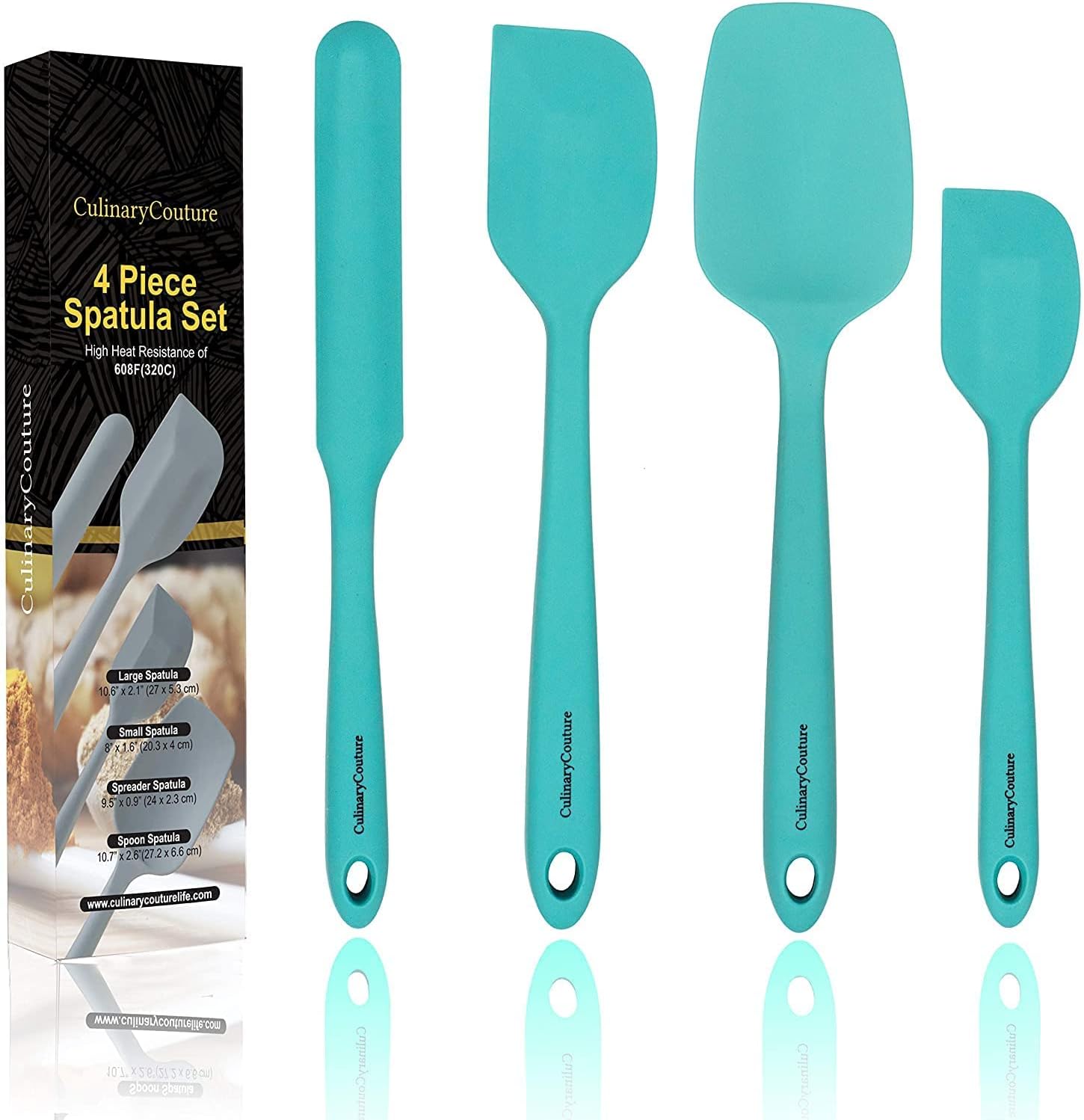 Small Silicone Spatula Set Silicone Heat Resistant Spatula for Cooking, Small Rubber Spatula Set for Nonstick Cookware, Silicone Spatulas For Cooking Heat Resistant, Cake Baking Spatula Set of 4,: Home & Kitchen
