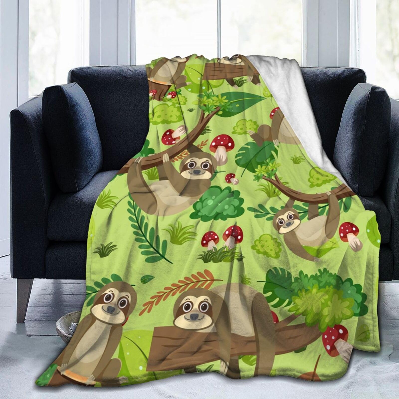 Superweiche Kinder-Überwurfdecke – 127 X 101,6 Cm, Flanell, Mit Süßen Tier-Motiven, Für Jungen & Mädchen