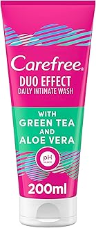 Duo Effect Daily Intimate Wash with Green Tea and Aloe Vera, 200ml, Feminine Wash for Women