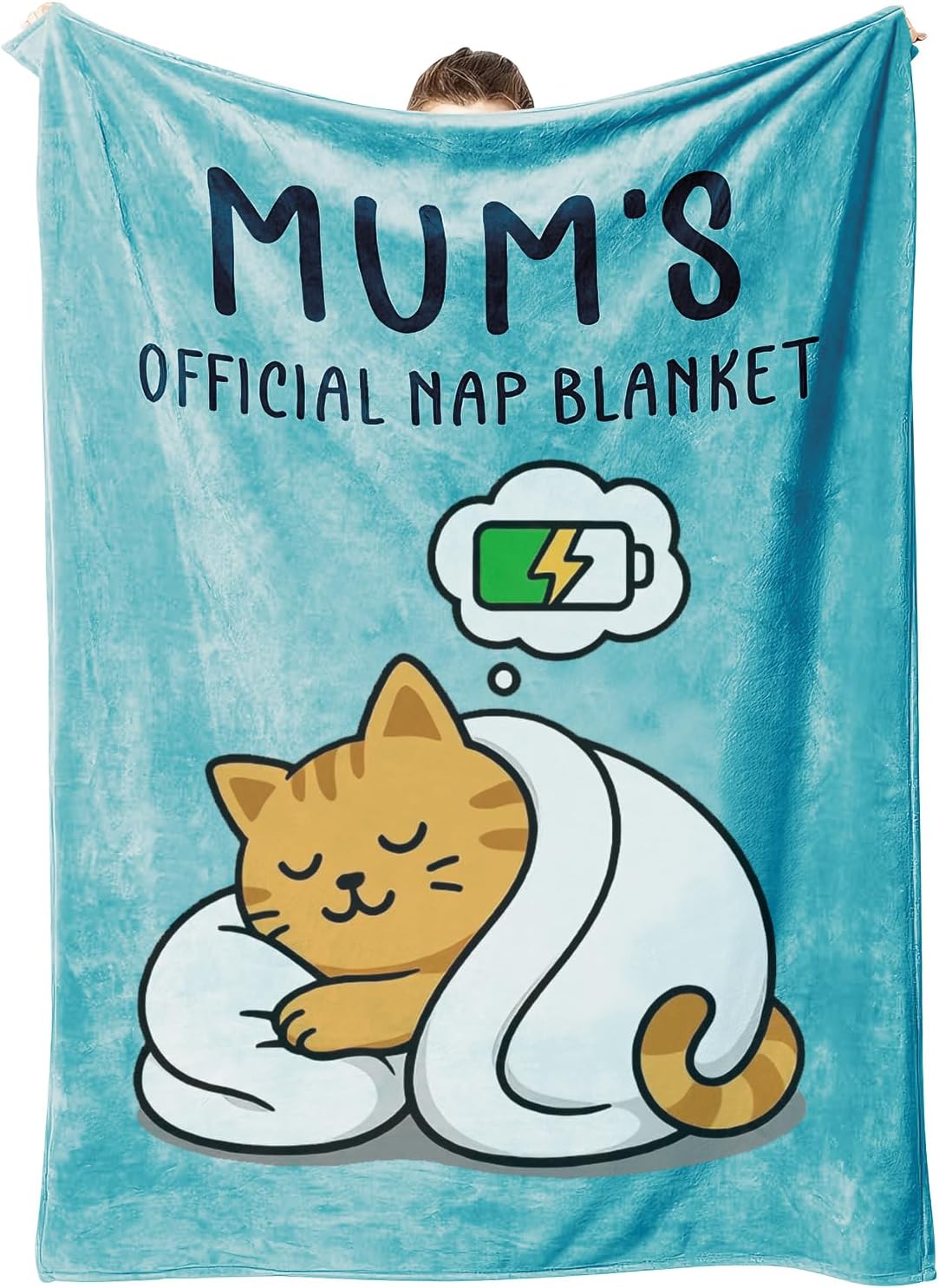 Mum Gifts Blanket Mum Birthday Gifts Blanket Soft Flannel Throw Present for Mummy Gift for Mum Grandma Wife Gift for Mother's Day Christmas, Thanksgiving, Anniversary (Blue)