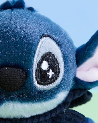 MINISO Disney Lilo and Stitch Plush Keychain Bag Pendant Clothes Collection, Cute Stuffy Bag Charm Pendant for Backpack