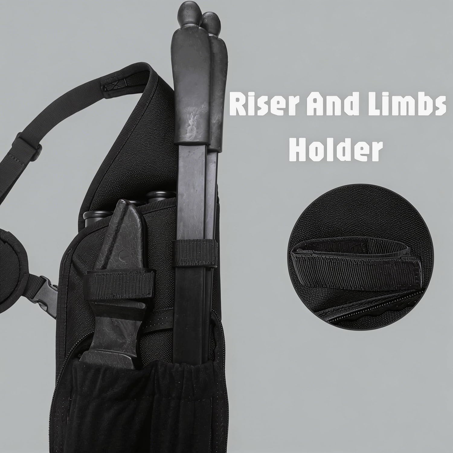 XTACER Multi-Function 4-Tubes Back Field Quiver Training Archery Arrow Quiver for Field Tips Arrows Takedown Bow