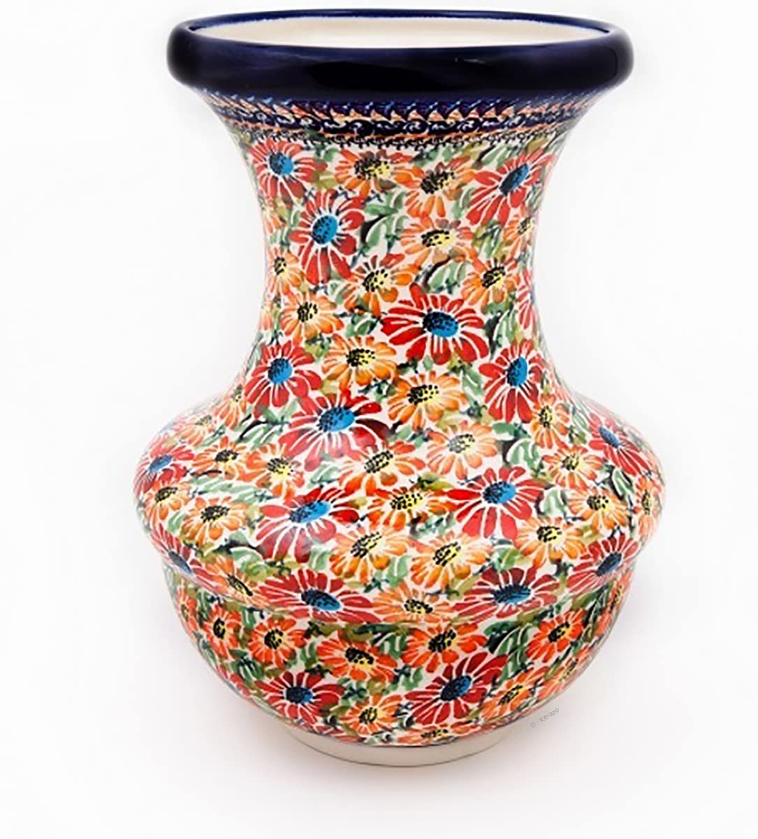 Vase à fleurs Bunzlauer ART-312 motif Venezia pour table de salon