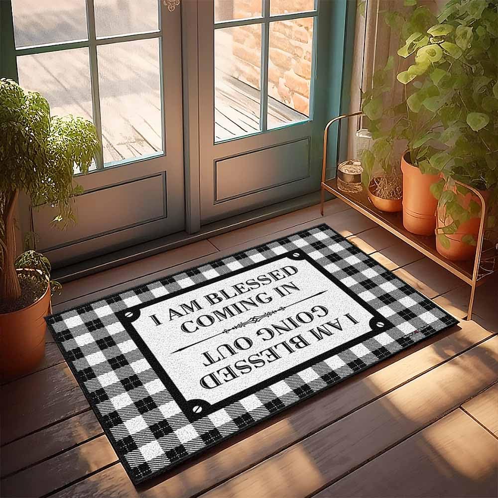 Tapis d'extérieur paillasson 50x80 cm idéal contre la saleté de l'entrée