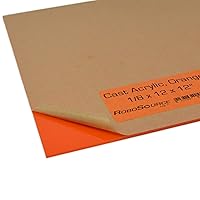 Vista 10 de Hoja de plástico acrílico, acrílico fundido para corte/grabado láser, color vibrante sólido, 12 x 12 x 0.118 pulgadas (1/8 pulgadas), hoja