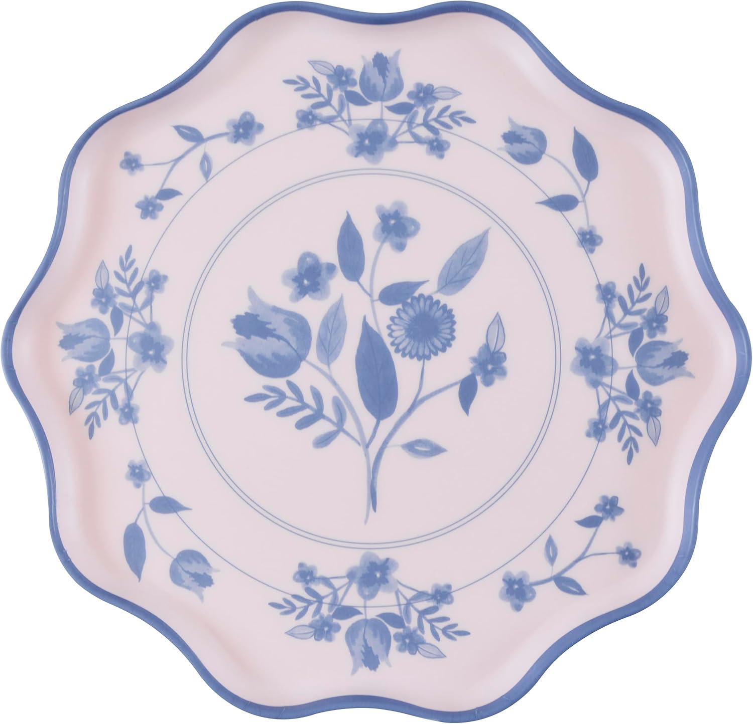 Meri Meri Reusable Melamine Plates, Pack of 4 Dishwasher Safe Floral Plates