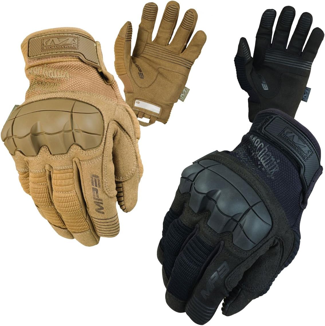 Mechanix M-Pact 3 Black Gloves, black, S