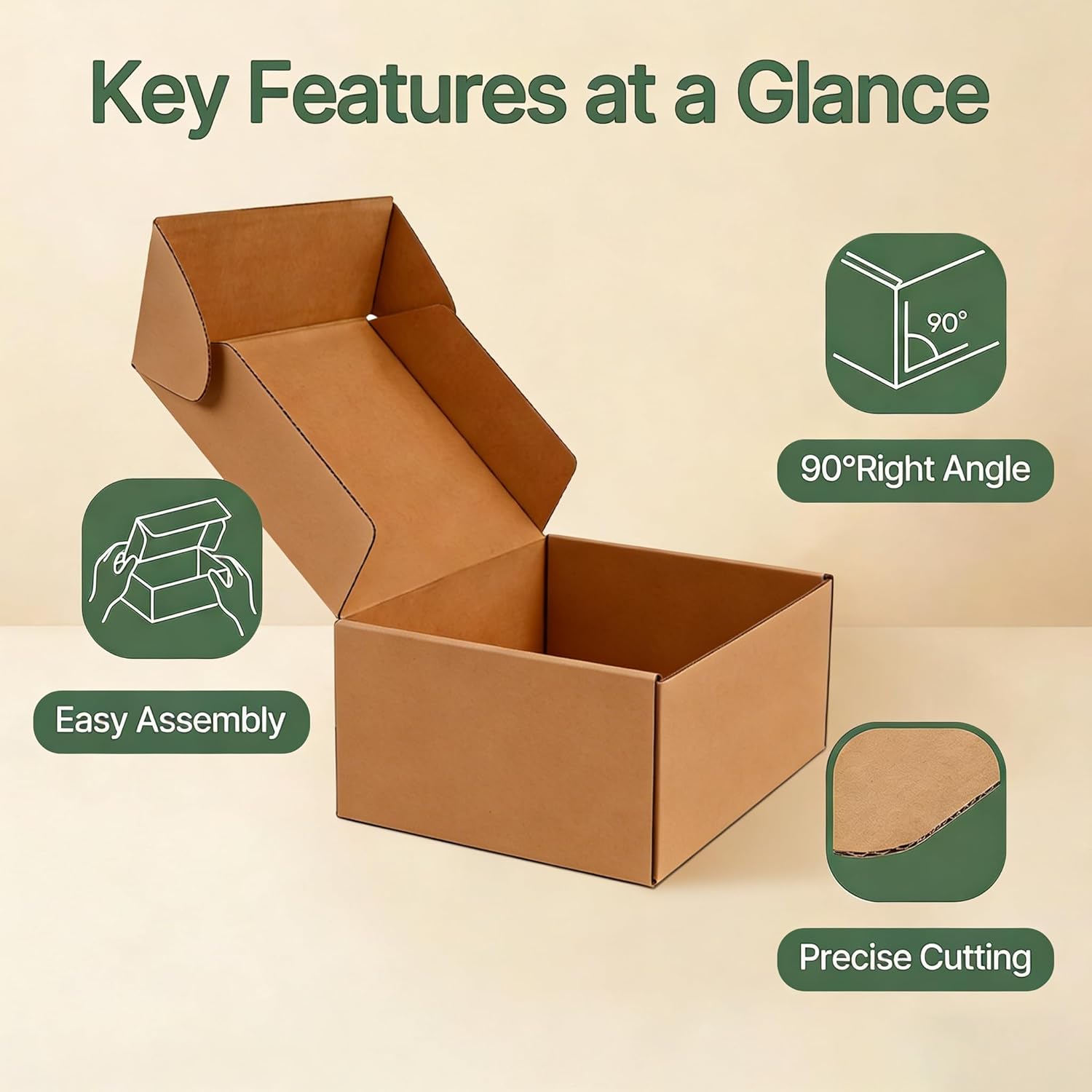 11x8x4 inch Shipping Boxes 20 Pack,Brown Mailer Corrugated Cardboard Boxes Commerce Packaging Boxes for Storage Book Gifts Craft