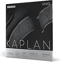 Vista 1 de D'Addario Kaplan Vivo Viola, juego completo, KV410 LM, cuerdas de viola, escala larga, tensión media