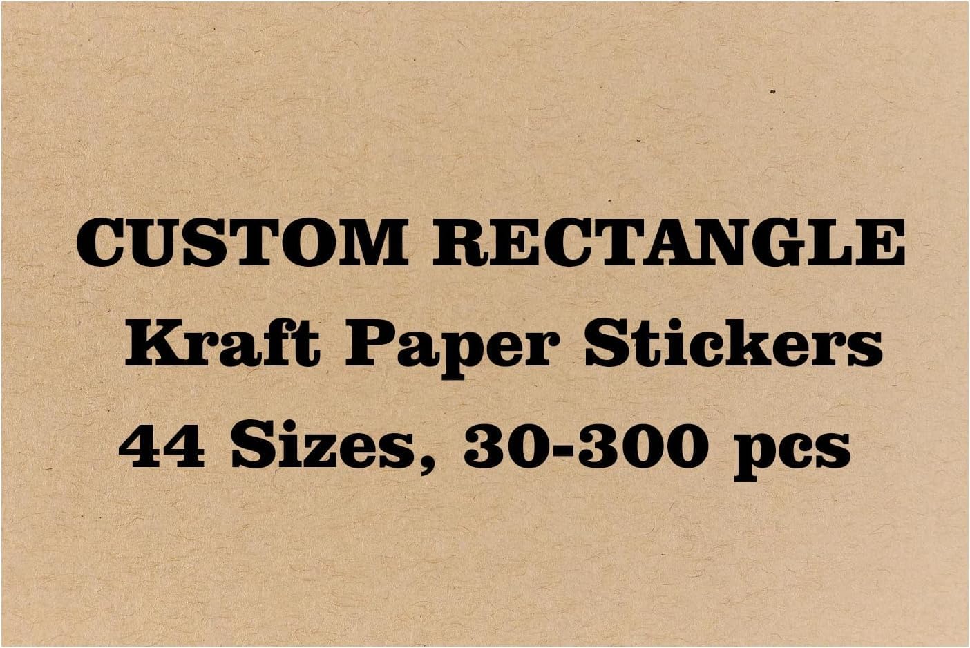 29 Sizes Rectangle Kraft Paper Stickers (7x6 in)